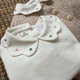 Polo latte colletto ricamato Malvi F25I119CAJJ