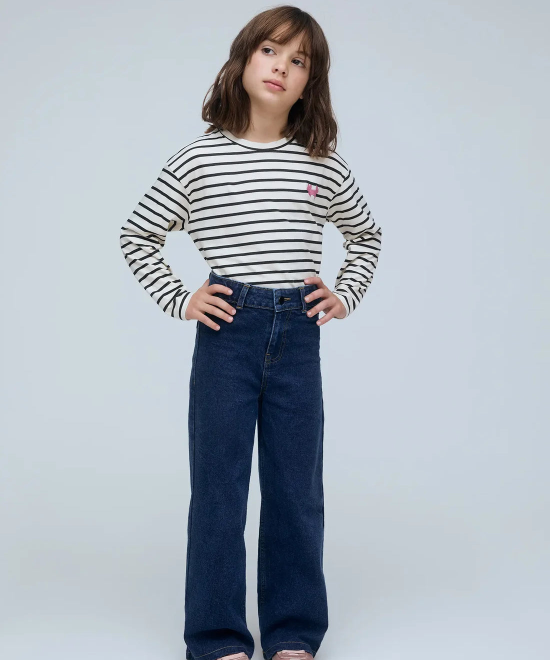 Jeans palazzo tasca cuore 47400 Compania Fantastica