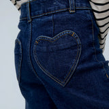 Jeans palazzo tasca cuore 47400 Compania Fantastica