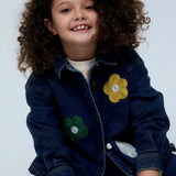 Giacca camicia jeans fiori 47405 Compania Fantastica