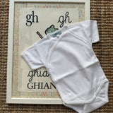 Body newborn incrociato profili bianchi BG56MC