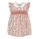 Pagliaccetto ricamo smock fantasia fragoline Julyne Kidiwi 36203
