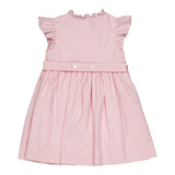 Abito ricamo smock percalle rosa Lolyne Kidiwi 36161