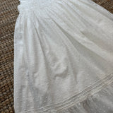 Abito ricamo smock plumetis bianco Mélanie Kidiwi 36261