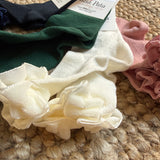 Velvet ruffled sock 1072M