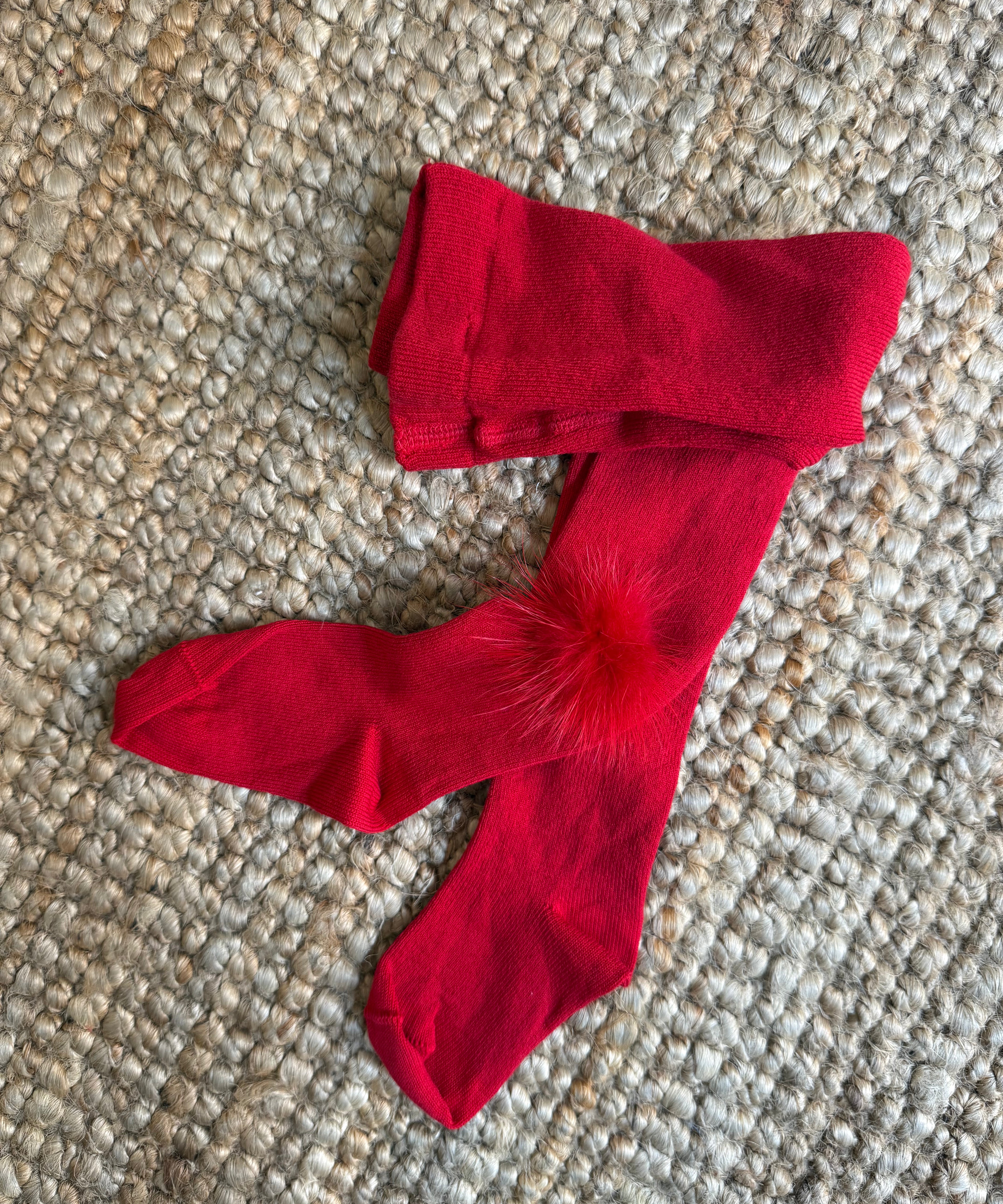Tights stockings pompom 2054