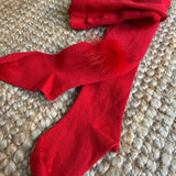 Tights stockings pompom 2054