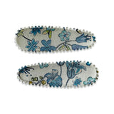 Pack 2 mollette clips Little Maggie tessuto Liberty of London