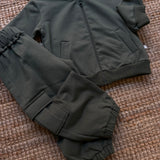 Completo bomber e pantalone tasche verde 138211 138205 Time to Bloom