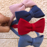 LAB headband covered in velvet with flat bows