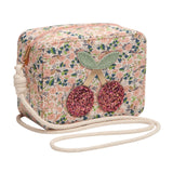 Borsina fiorellini con ciliegie glitter FLORAL CHERRIES BAG