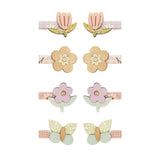 Pack mollettine BOUQUET MINI CLIPS - 8 pezzi fiorellini