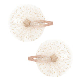 Pack mollettine BALLERINA STAR CLIPS - 2 pezzi tulle glitterato e stellina