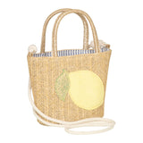 Borsina paglia LEMON BASKET BAG