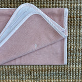 Antique pink newborn blanket in warm cotton 70x75 1427820