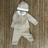 Completo newborn in caldo cotone sabbia 04286