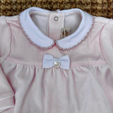 Newborn broken set in baby pink chenille 17207