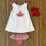 LAB Artemisia set with pink plush frill