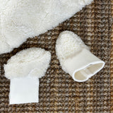 Scarpine peluche newborn latte 30237