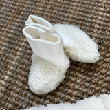 Scarpine peluche newborn latte 30237