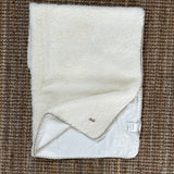 Newborn milk blanket in eco-fur doubled in cotton 14238