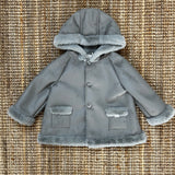 Grey Eco-Shearling Jacket 073126