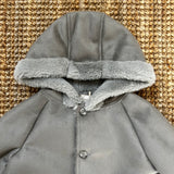 Grey Eco-Shearling Jacket 073126