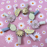 Pack mollettine AMALFI MINI CLIPS - 8 pezzi limoni