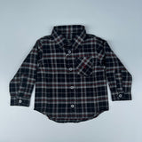 Camicia tartan rosso verde e latte DK600