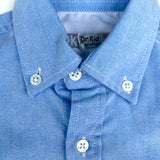 Camicia in cotone Oxford azzurro DK46