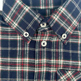 Camicia tartan rosso verde e latte DK502