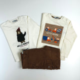 HELLO WINTER DK551 Teddy Bear Long Sleeve T-Shirt