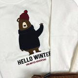 HELLO WINTER DK551 Teddy Bear Long Sleeve T-Shirt