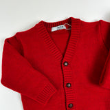 Newborn red cardigan DK14