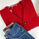 Red Cardigan DK18