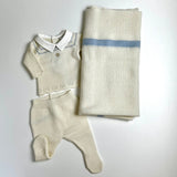 Newborn milk and light blue broken set DK134