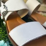 Sandali nappa bianco B3039