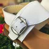 Sandali nappa bianco B3039