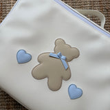 Borsa valigia LAB per ospedale con orsetto + azzurro