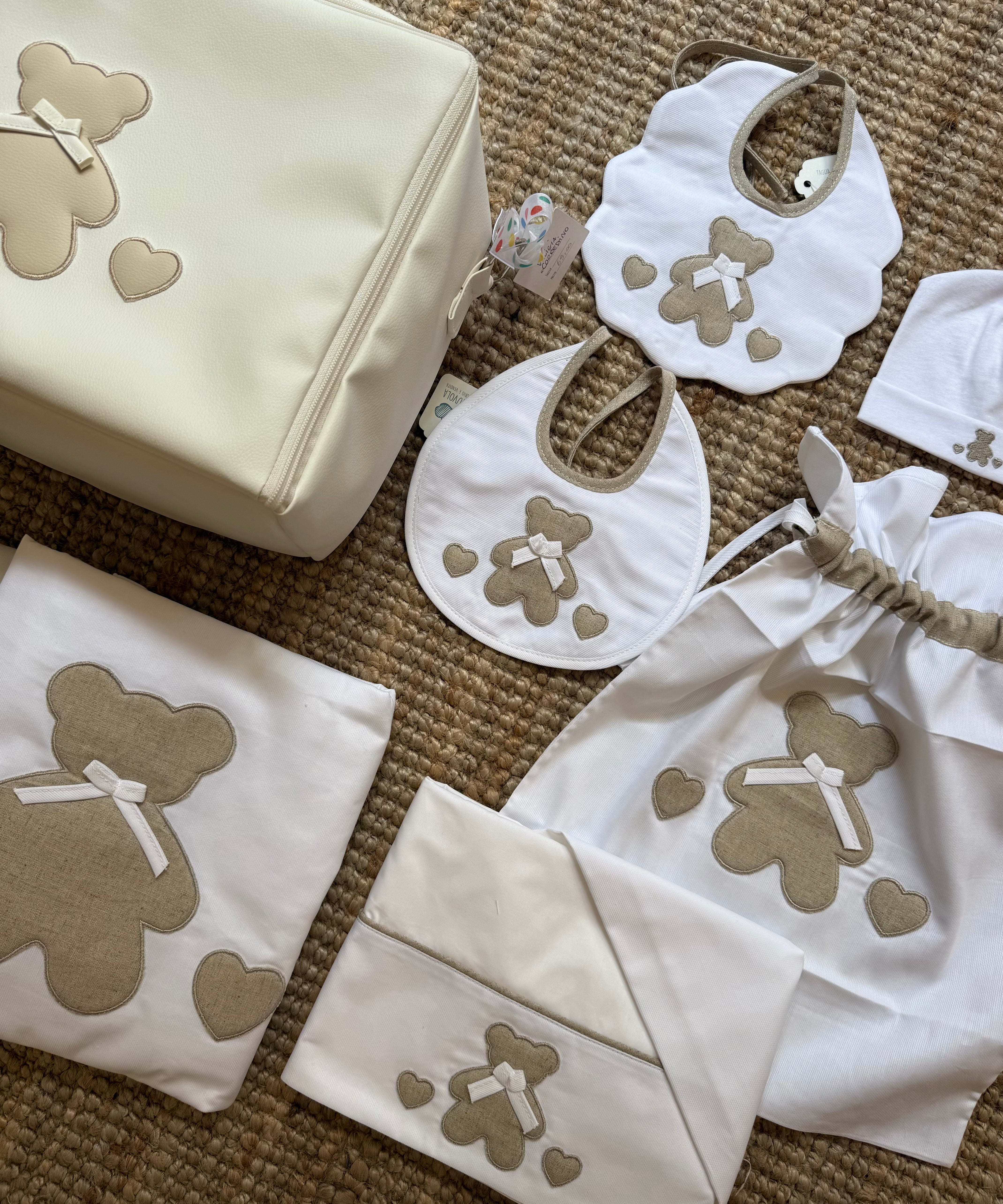 Coperta LAB con orsetto neutro