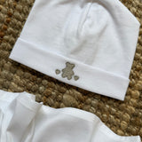 Cappellino LAB newborn con orsetto neutro