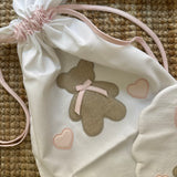 Sacchettina LAB con orsetto + rosa