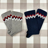 Contrast zigzag sock 1161M