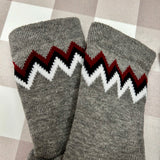 Contrast zigzag sock 1161M