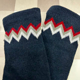 Contrast zigzag sock 1161M