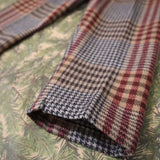 Pantalone LAB tartan beige e bordeaux Massimo