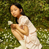 Top ricamo smock rosa Priscilla Gingersnaps GBL1714