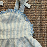 Completo riga azzurra e ricamo Isabel Gingersnaps GKSHSET0208-2