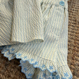 Completo riga azzurra e ricamo Isabel Gingersnaps GKSHSET0208-2