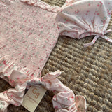 Top ricamo smock rosa Priscilla Gingersnaps GBL1714